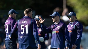 Photo: X | Scotland Cricket : Scotland national cricket team against Australia in Edinburgh.